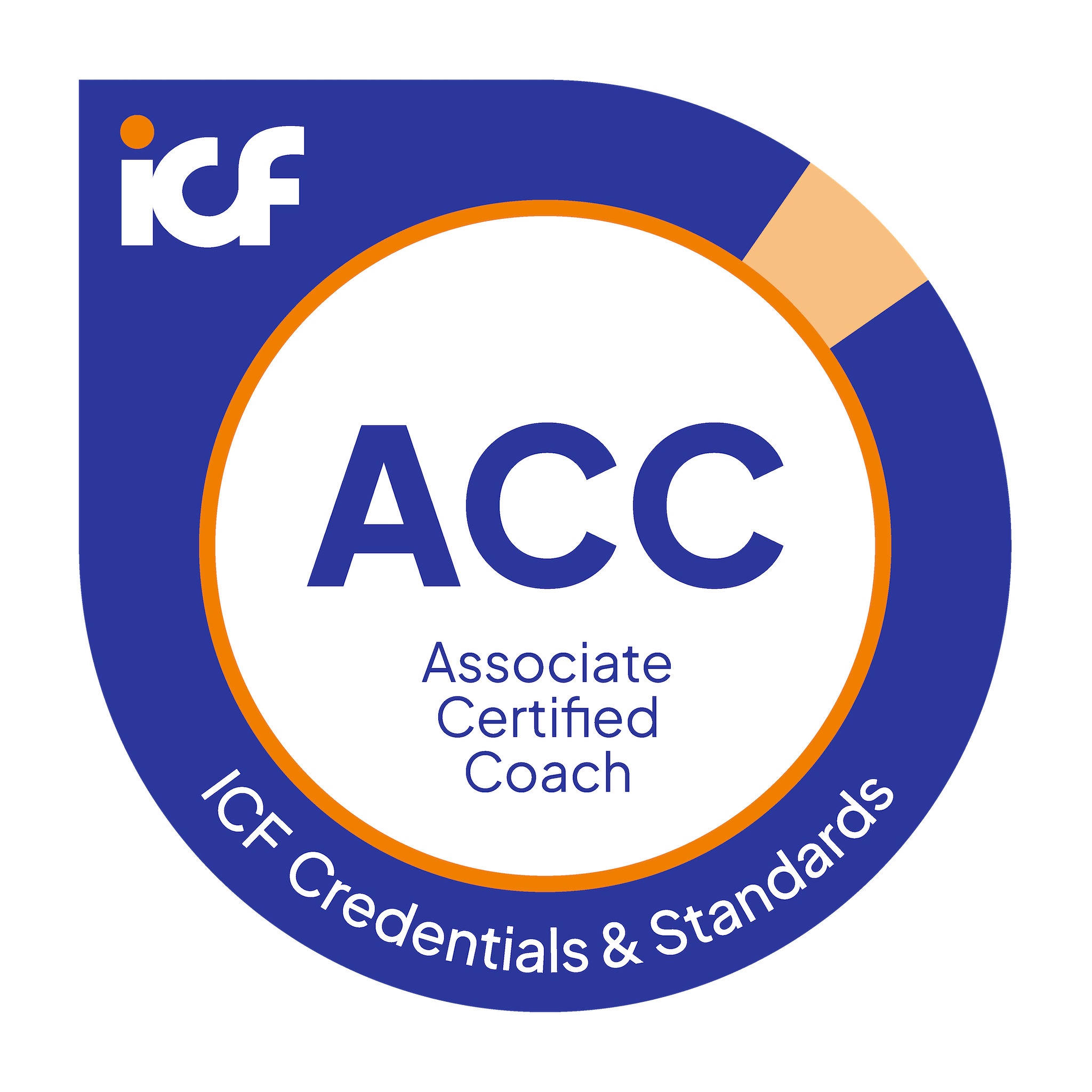 ICF Associate Certified Coach (ACC) accreditation badge